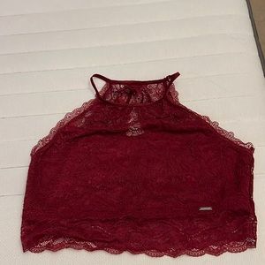 Intimité top with lace up back